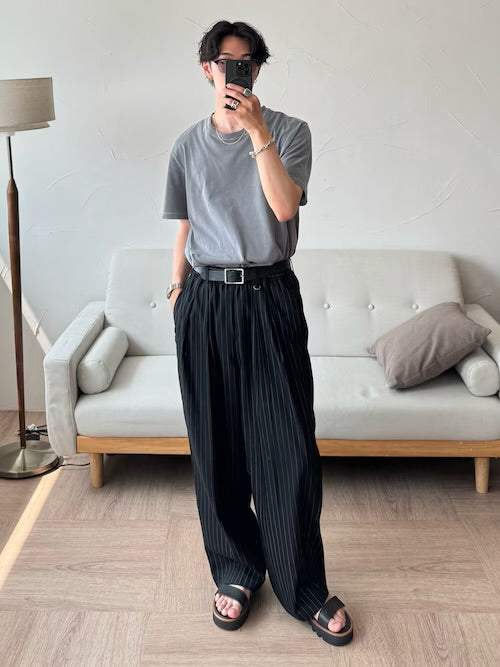 WETTEMPT
2 TUCK EASY STRIPE SLACKS
