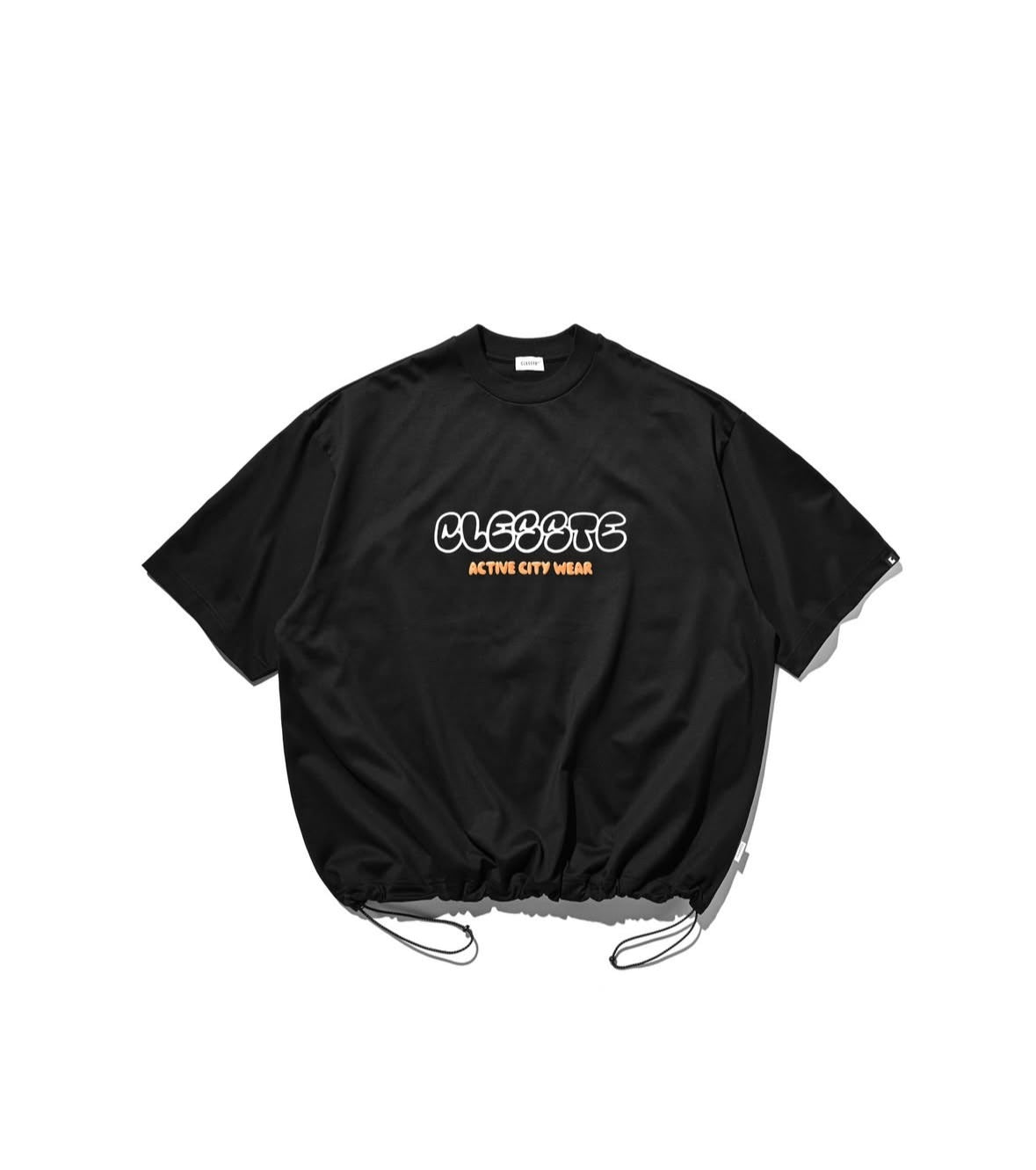 CLESSTE BUBBLE LOGO PRINT MASSIVE T-SHIRT WITH DRAWSTRINGS