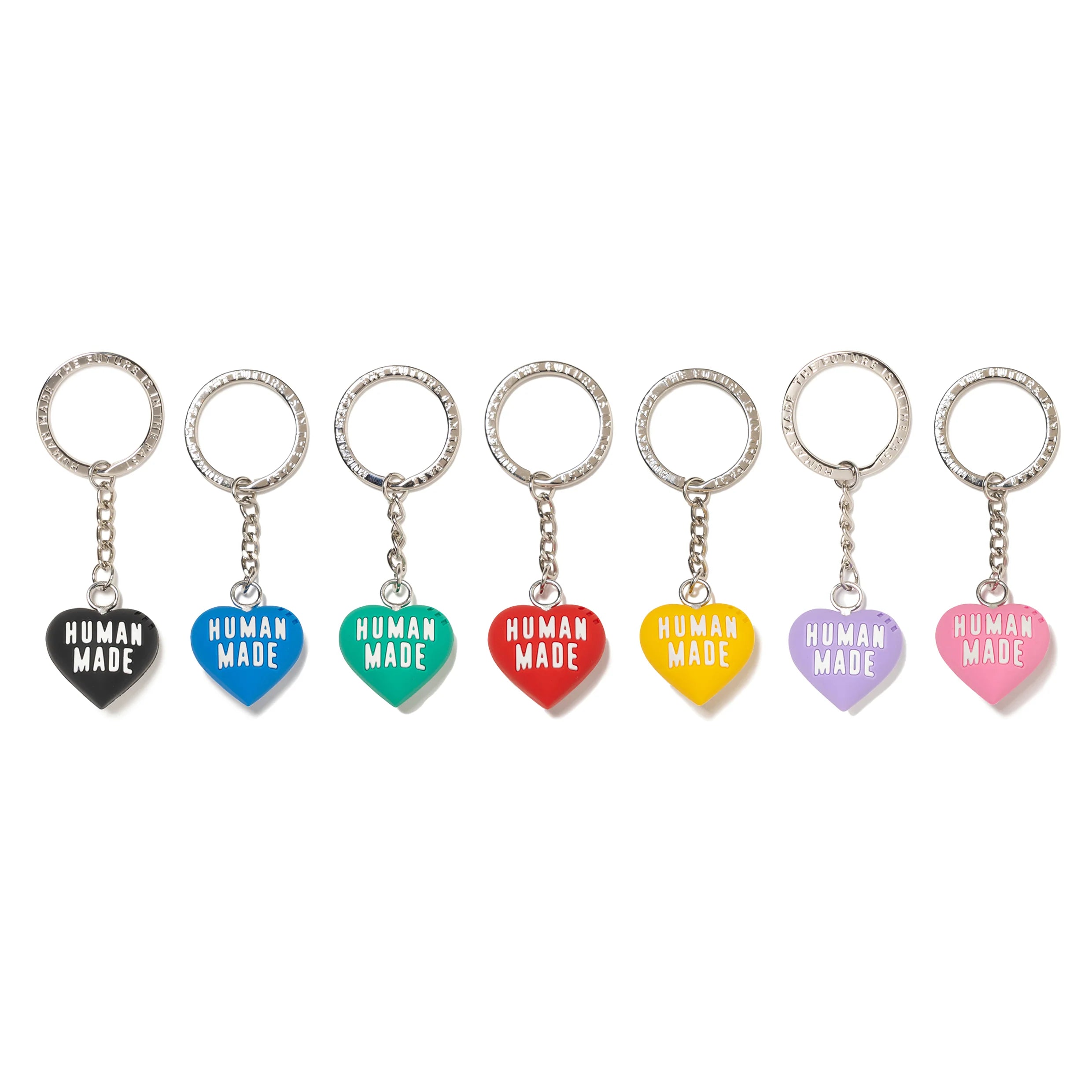Human Made heart rubber keychain