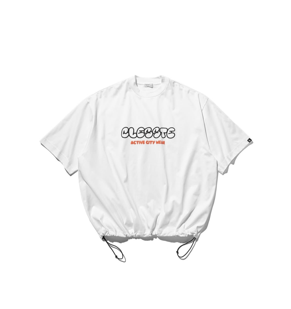 CLESSTE BUBBLE LOGO PRINT MASSIVE T-SHIRT WITH DRAWSTRINGS