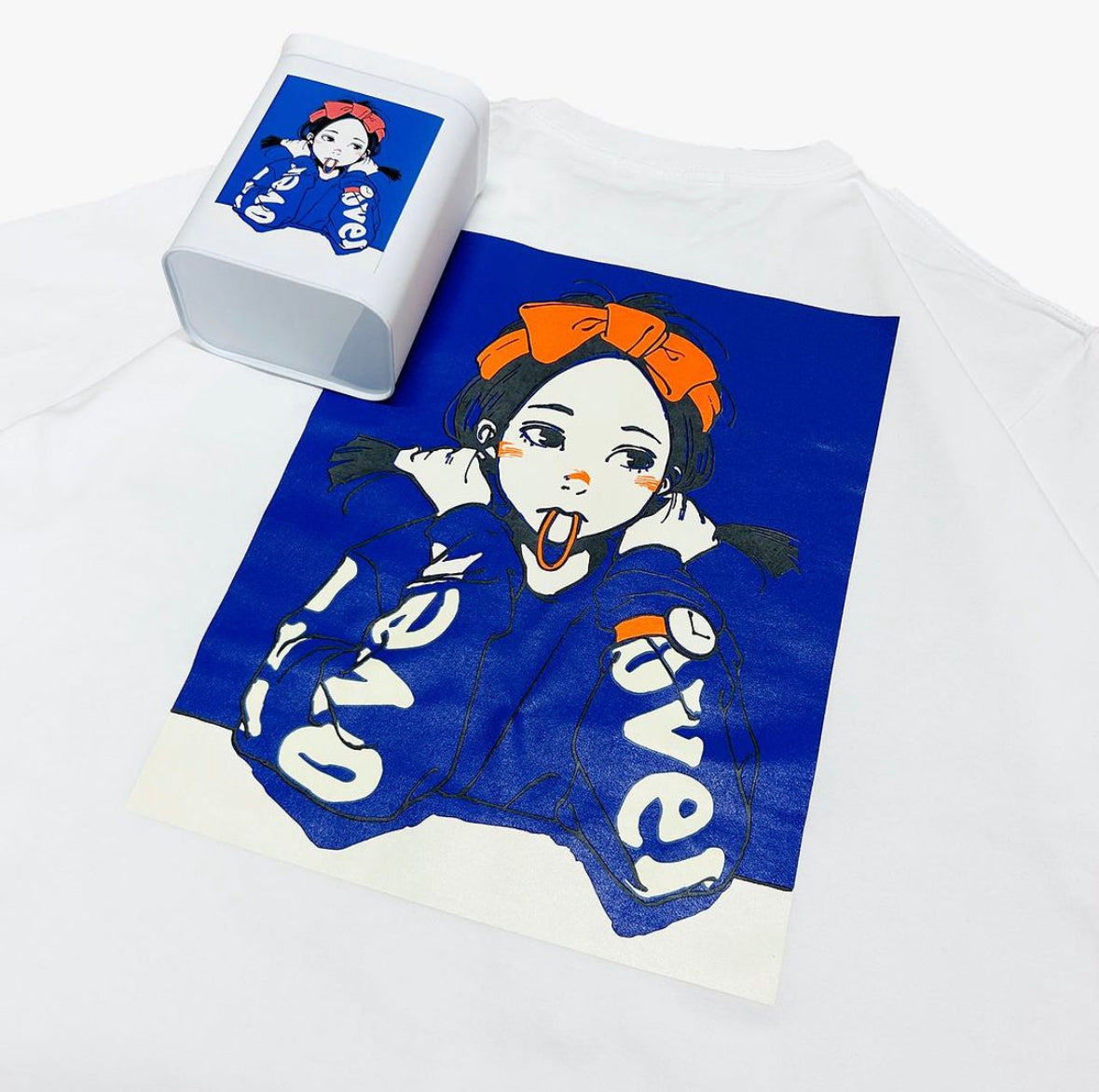 Over Print / POP ART Tee GLOW IN THE DARK