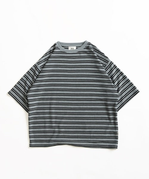 WETTEMPT CREW NECK DRAW CORD BORDER TEE