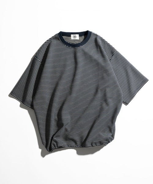 WETTEMPT CREW NECK DRAW CORD BORDER TEE