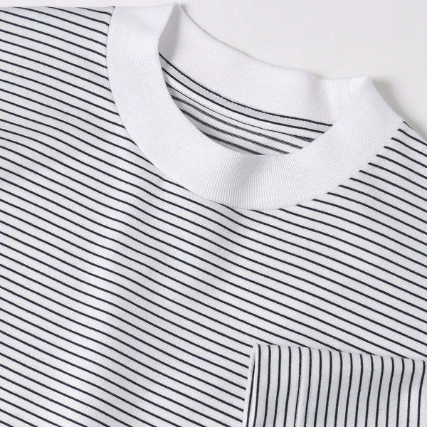 is-ness / BALLOON BORDER SHORT SLEEVE T-SHIRT