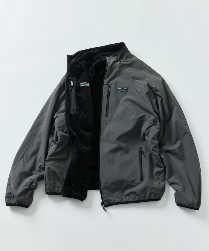 Freak's Store / Relaxed fit nylon fleece reversible blouson