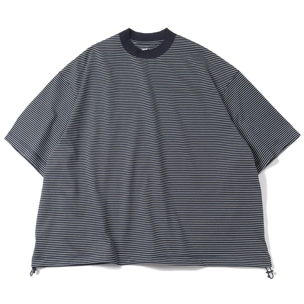 is-ness / BALLOON BORDER SHORT SLEEVE T-SHIRT