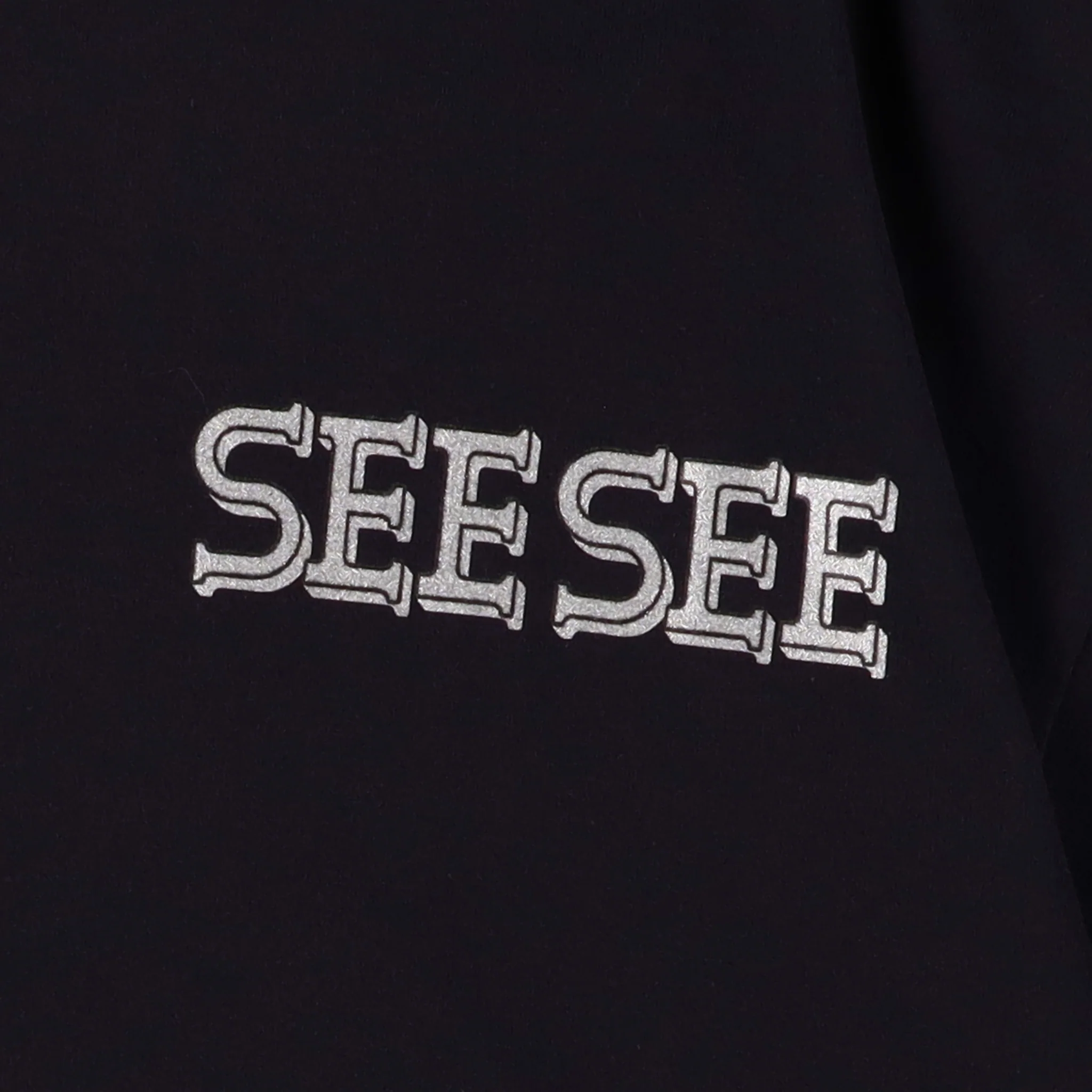 SEE SEE SUPER BIG FLAT TEE REFLECTOR FONT LOGO【10-2】【10-3】