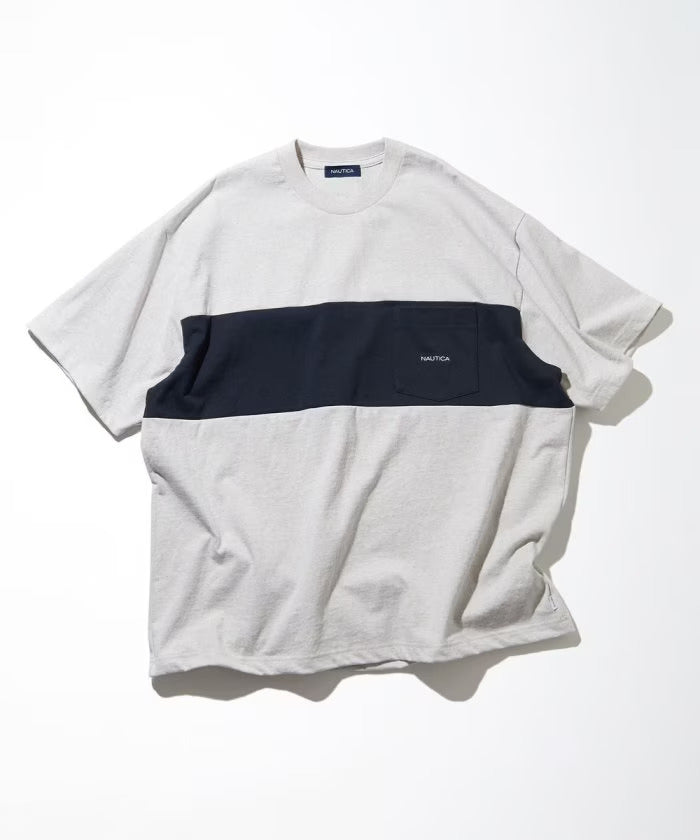 23SS Nautica Panel Border S/S Pocket Tee – SupBean