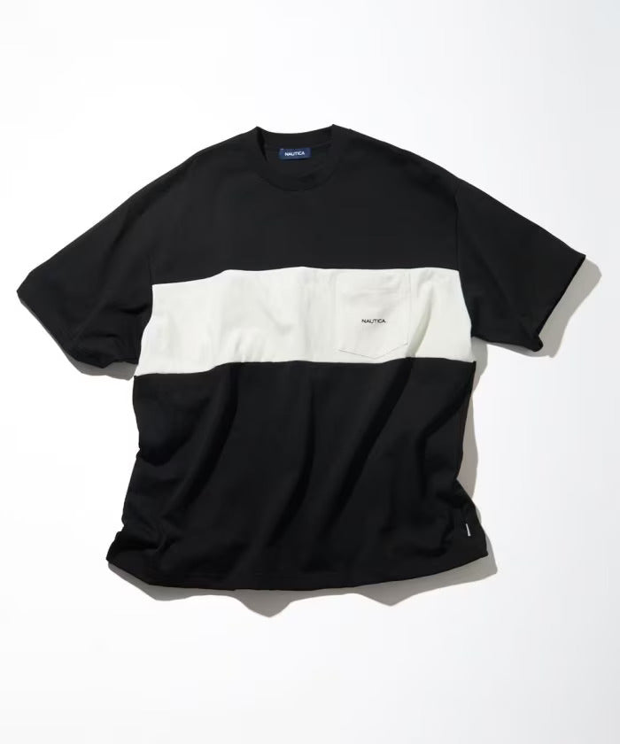 23SS Nautica Panel Border S/S Pocket Tee – SupBean