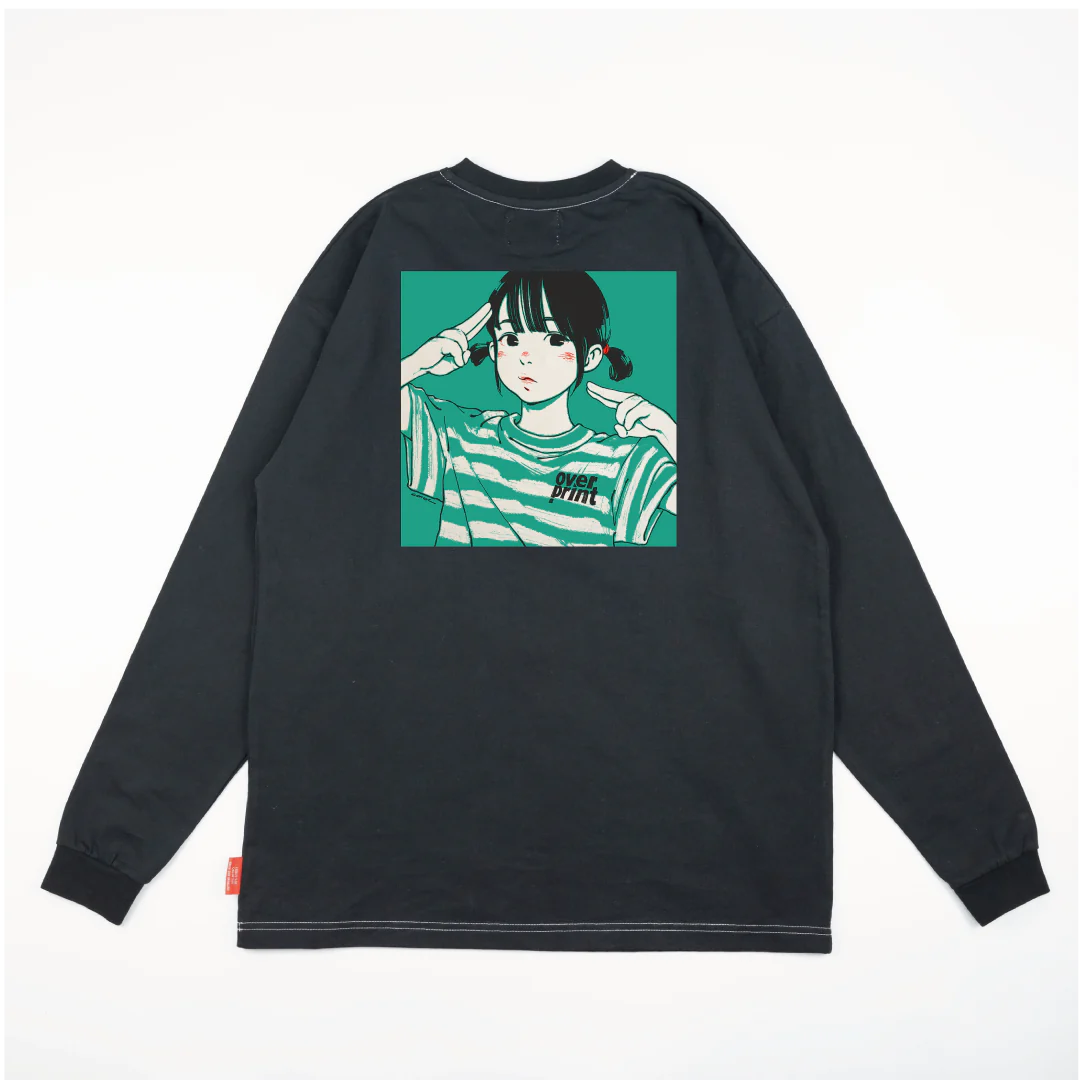 overprint POP ART LS Tee japan limited-