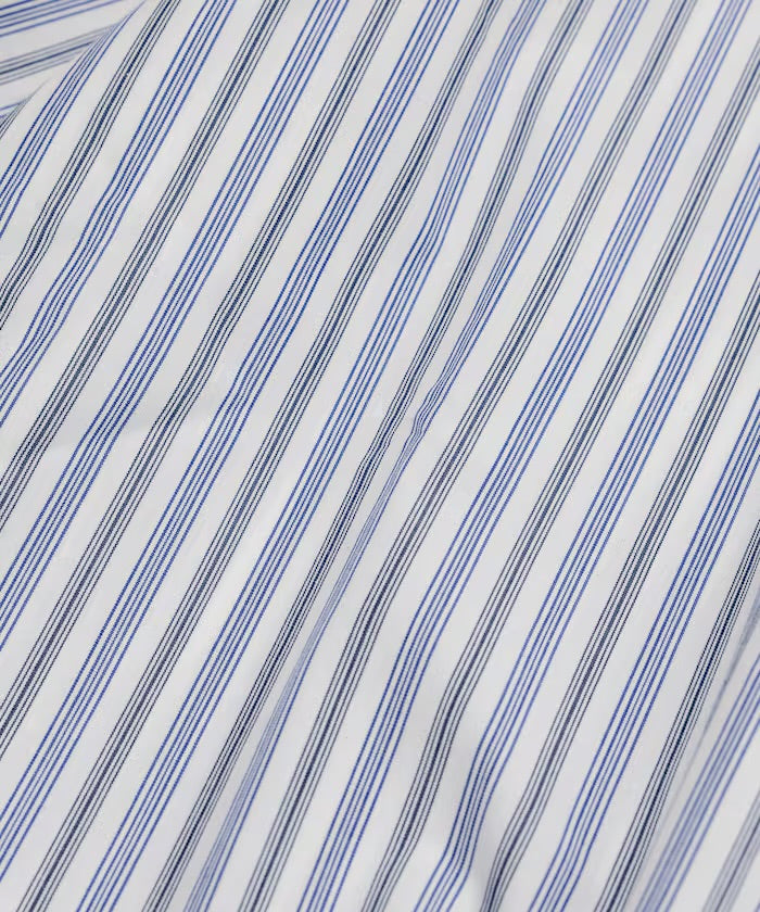 新款預訂 FREAK'S STORETypewriter Regular Collar Short Sleeve Striped Shirt