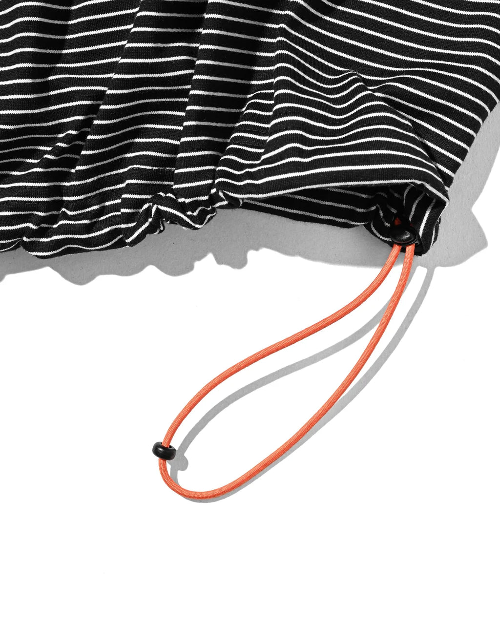 CLESSTE
"C×CONCEPT" STRIPED S/S T-SHIRT WITH DRAWSTRINGS