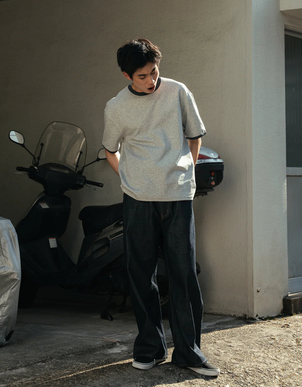 BONBON BLUETOWNTOKOY
Loose-fit ringer T-shirt