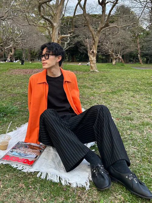 WETTEMPT
2 TUCK EASY STRIPE SLACKS