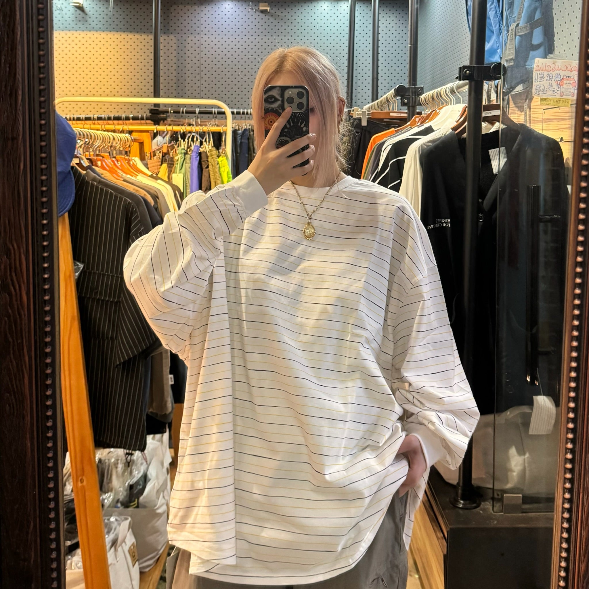 YGM×SFC SUPER BIG LS TEE BLACK xl Mサイズ YGM SFC SUPER BIG LS TEE 