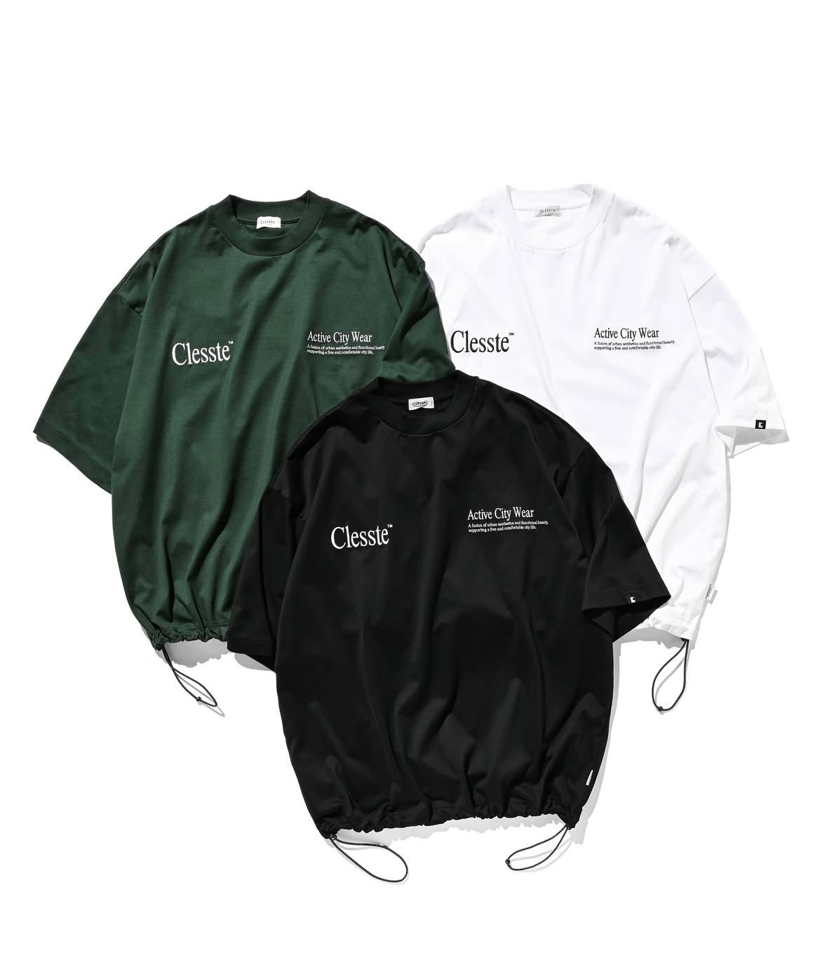 新款預訂 CLESSTE
ENBROIDERY MASSIVE T-SHIRT WITH DRAWSTRINGS