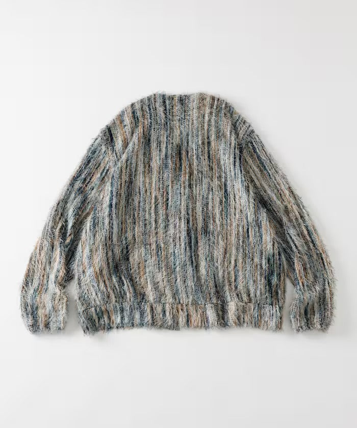 FREAK'S STORE
Relaxed Fit Knit Multi-Striped Cardigan