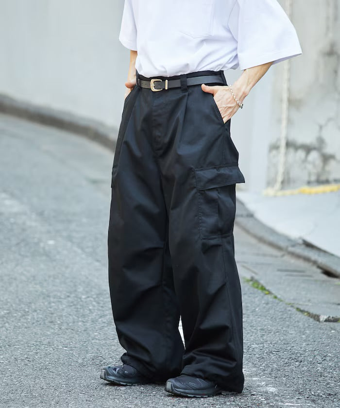 新款預訂 FREAK'S STOREWide silhouette vintage style cargo Pants [Limited products]