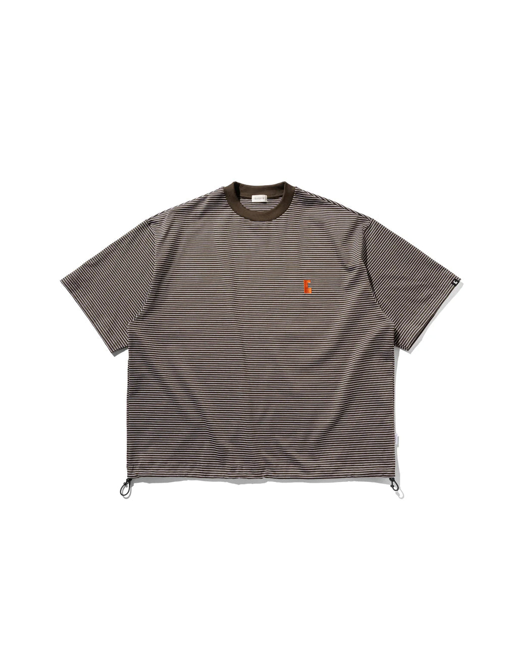 CLESSTE
”C“STRIPED MASSIVE T-SHIRT WITH DRAWSTRINGS