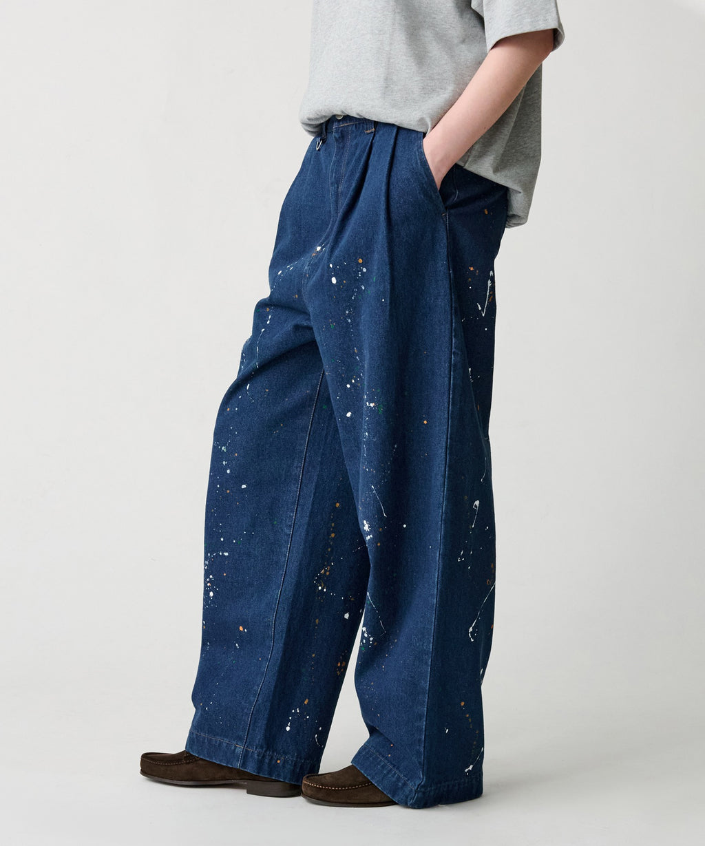 WETTEMPT
2TUCK PAINT DENIM PANTS