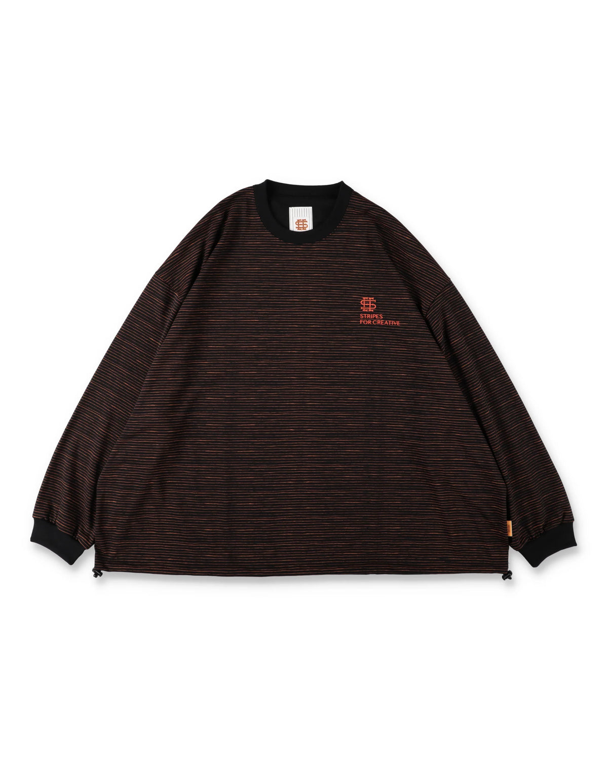 SEE SEE x S.F.C Super Big LS Border Tech Tee W Drawstrings