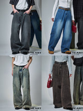 將圖片載入圖庫檢視器 預訂 FREAK&#39;S STORE
MR HEARTS
VINTAGE WASH CURVE LINE DENIM [限定展開]

