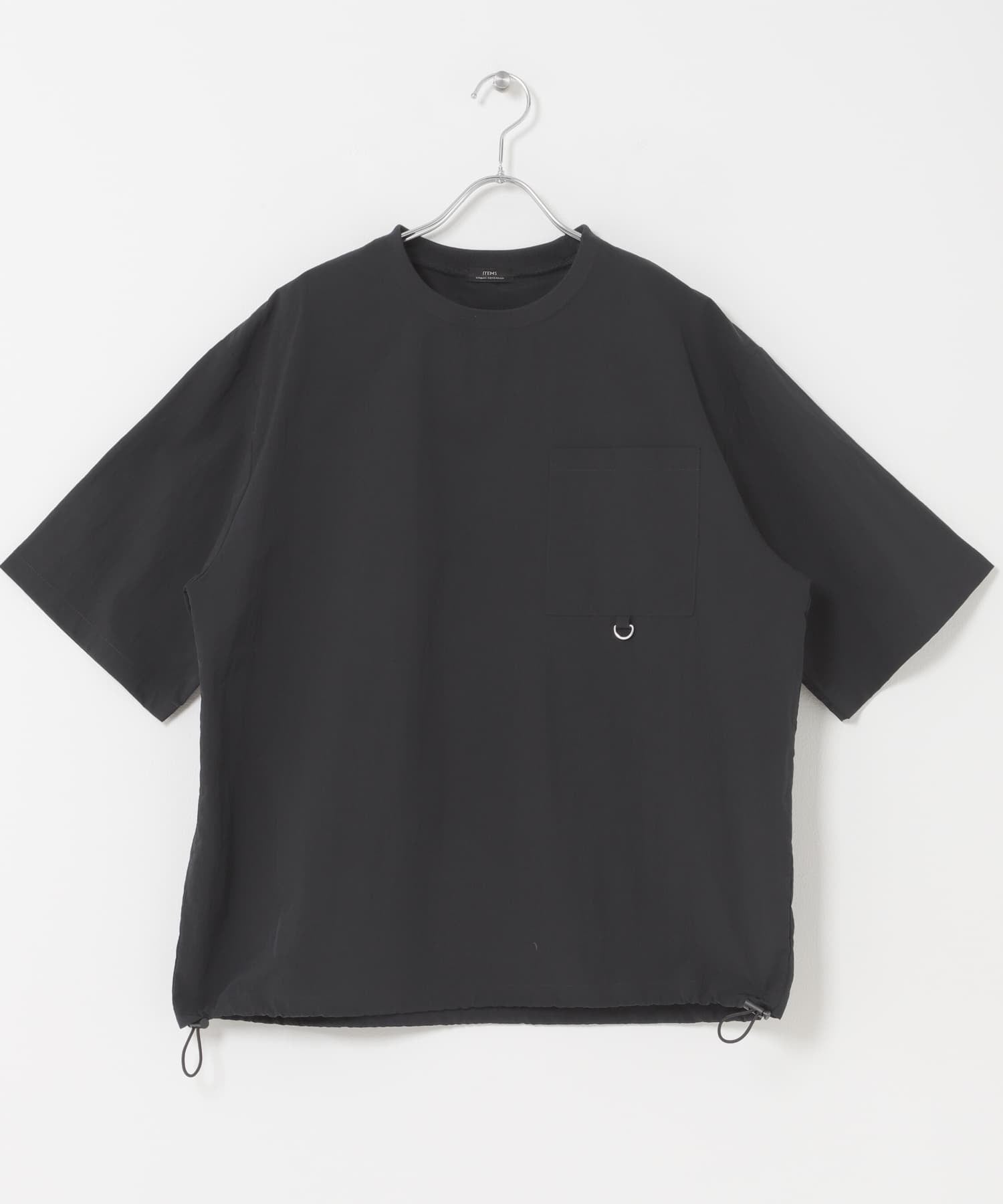 Urban Research Items Contact cold feeling/water repellent/easy care/UV cut" Taslan nylon crew neck drost T-shirt