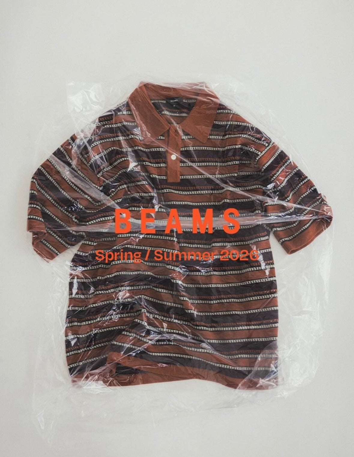 BEAMS
12 Gauge Border Polo Shirt