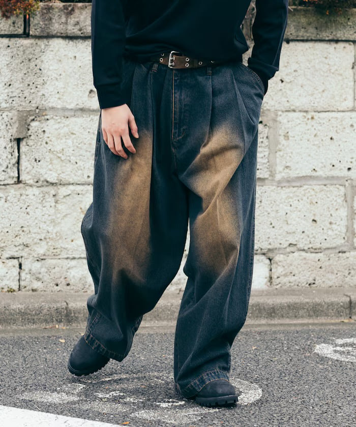 RED KAP
別注 SMU PT-38 2TUCK BAGGY WIDE DENIM PANTS