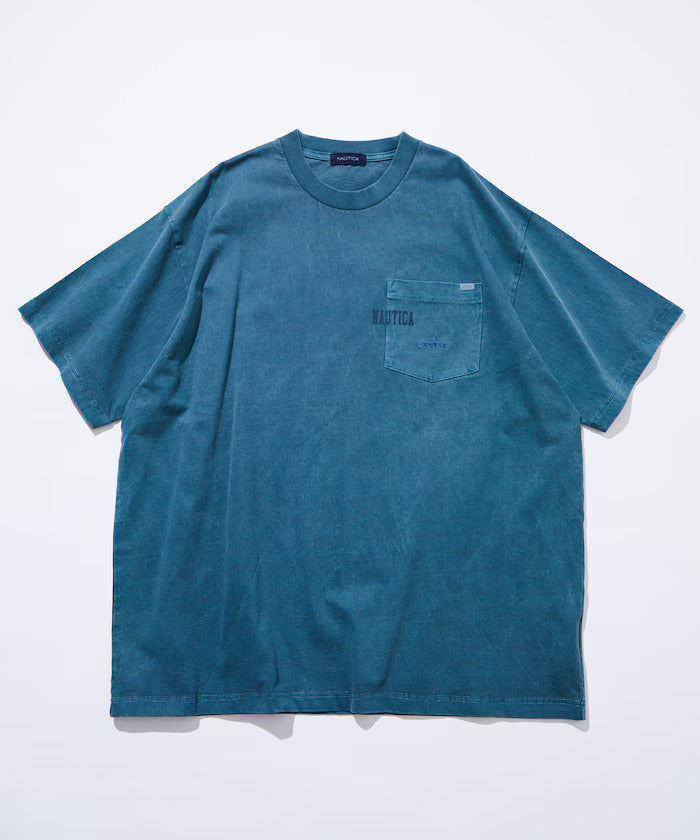 24SS Nautica / Pigment Dyed Hidden Logo S/S PKT Tee