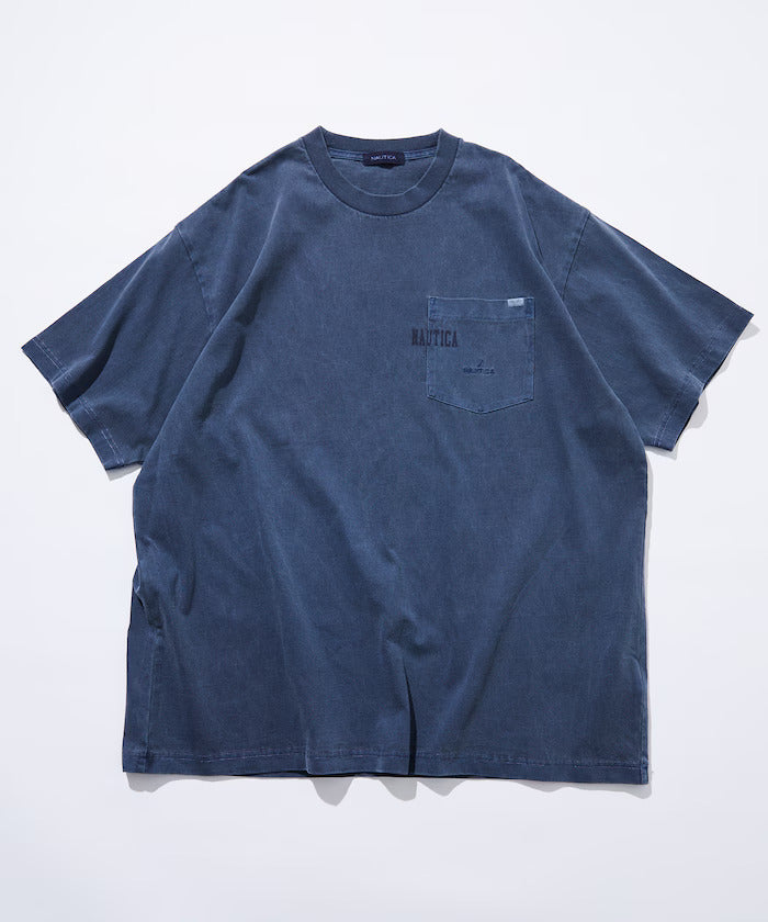 24SS Nautica / Pigment Dyed Hidden Logo S/S PKT Tee