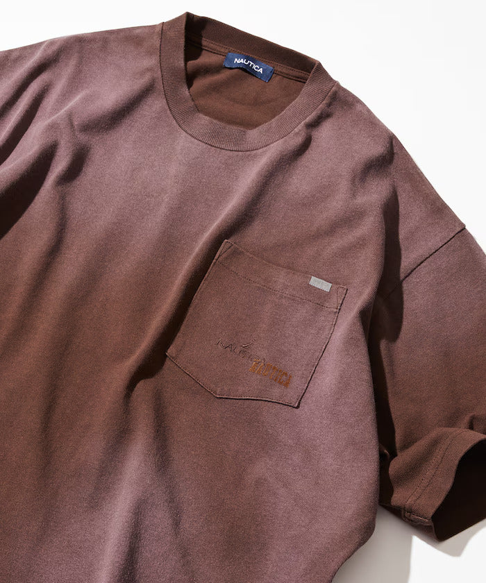 24SS Nautica / Garment Dyed Hidden Logo S/S PKT Tee