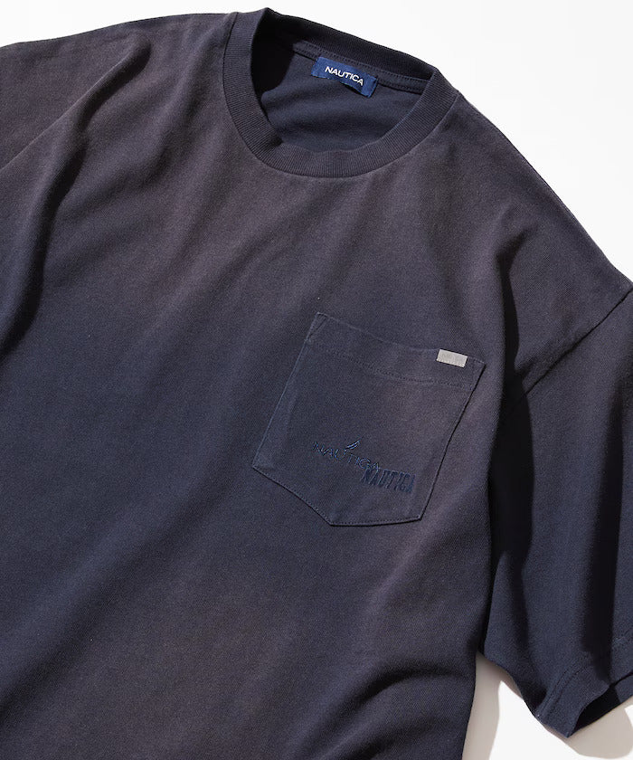 24SS Nautica / Garment Dyed Hidden Logo S/S PKT Tee