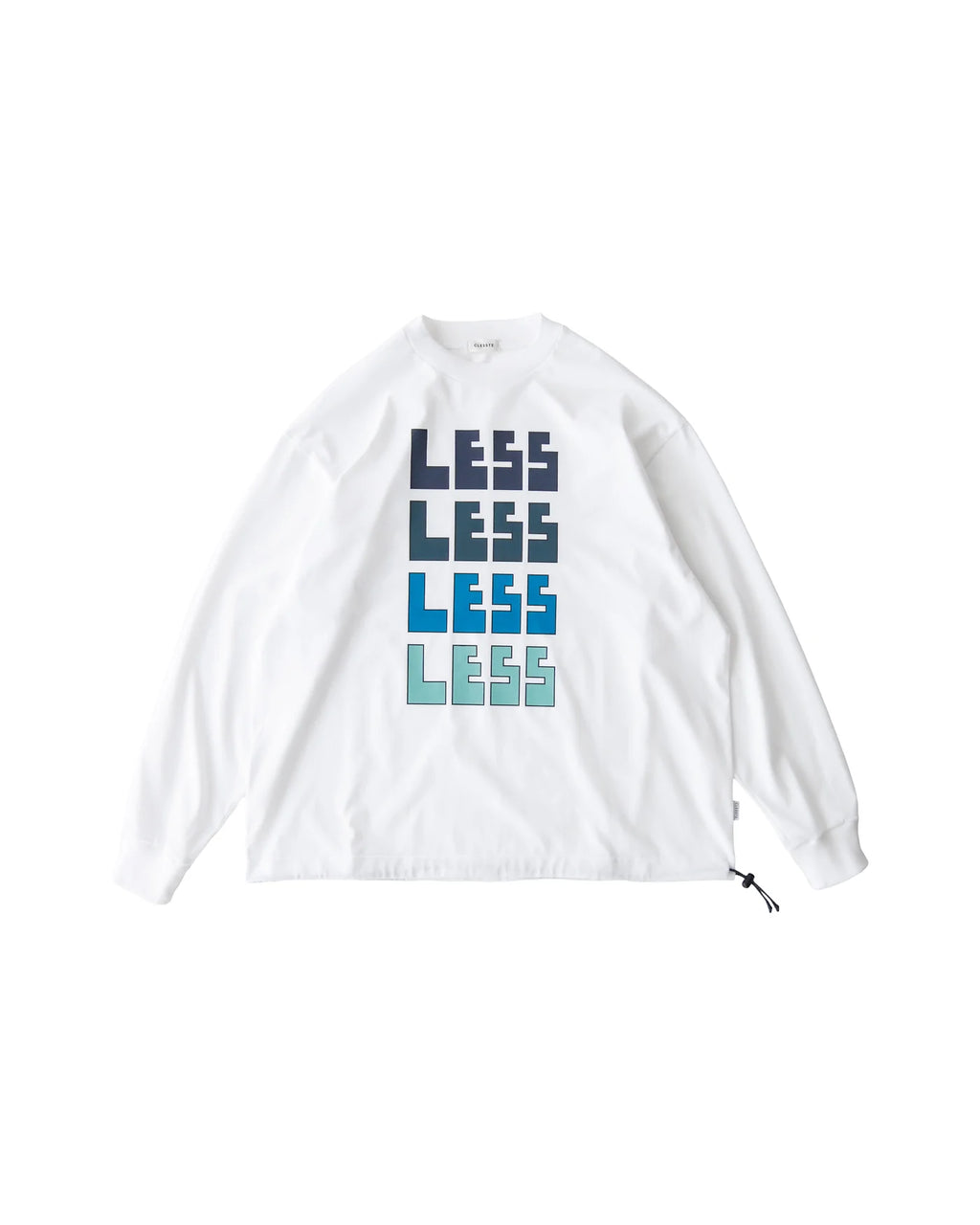 23AW CLESSTE / "LESS" Massive L/S T-Shirt With Drawstrings