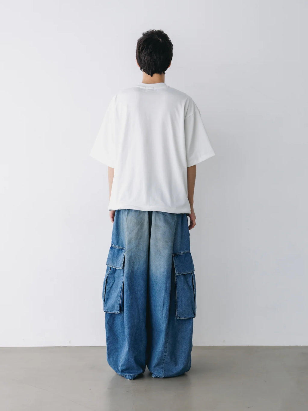 CLESSTE
VINTAGE DYED SELVEDGE DENIM CITY MEGA POCKET BALLOON CARGO PANTS