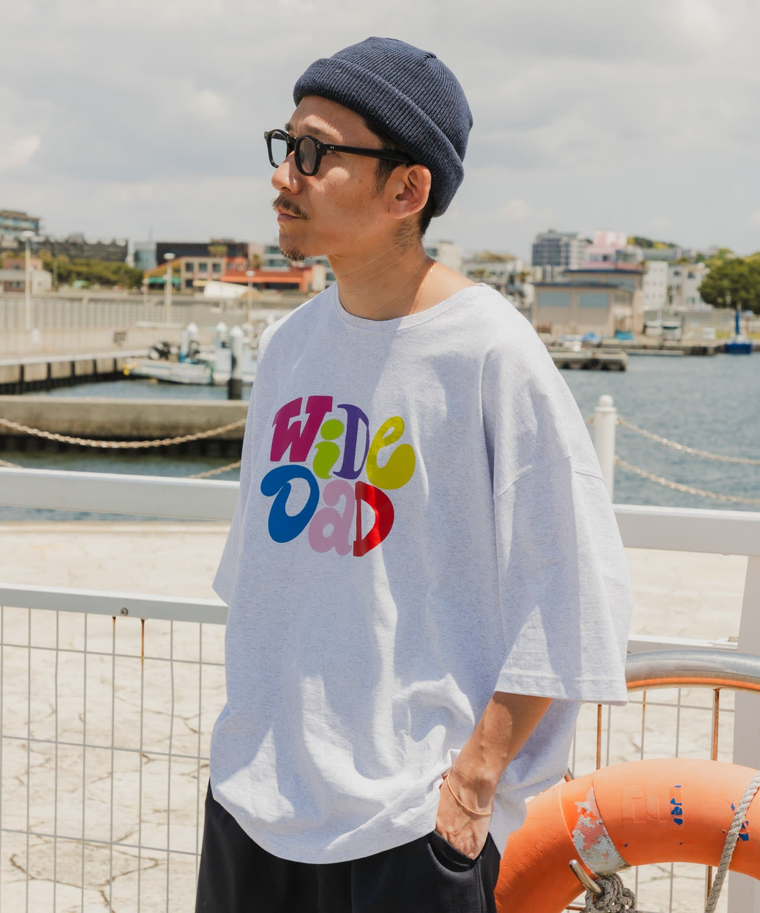 Wide Dad　GRAPHIC T-SHIRTS WITH HATCH