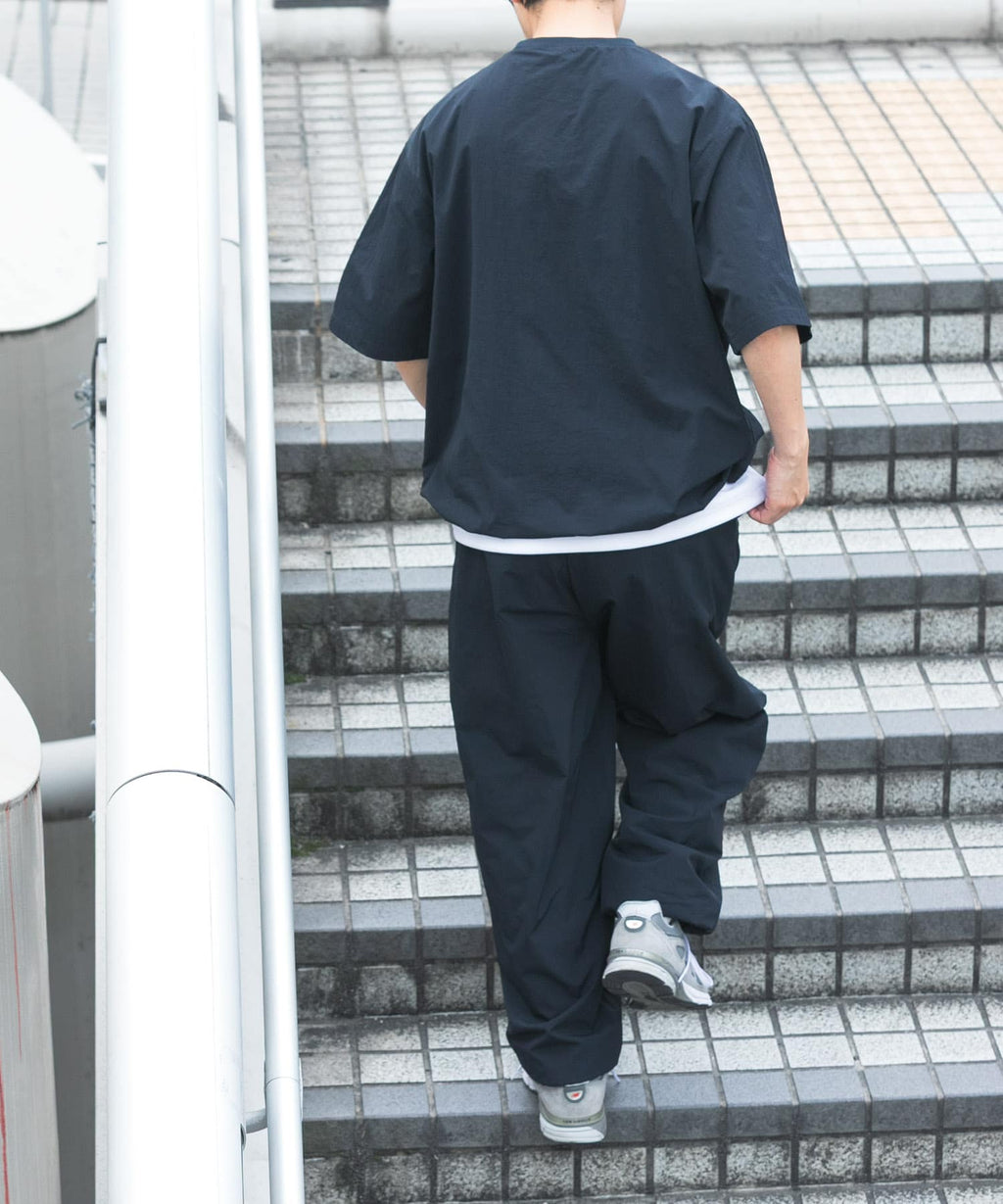 Urban Research Items Contact cold feeling/water repellent/easy care/UV cut" Taslan nylon crew neck drost T-shirt
