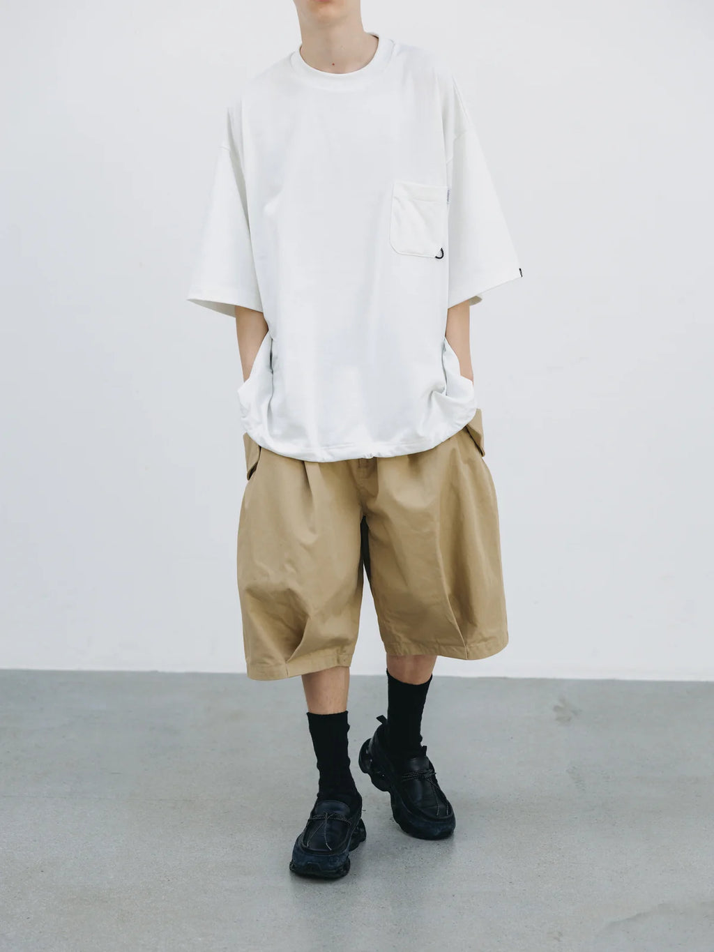 CLESSTE FLAP WIDE BALLOON HALF PANTS