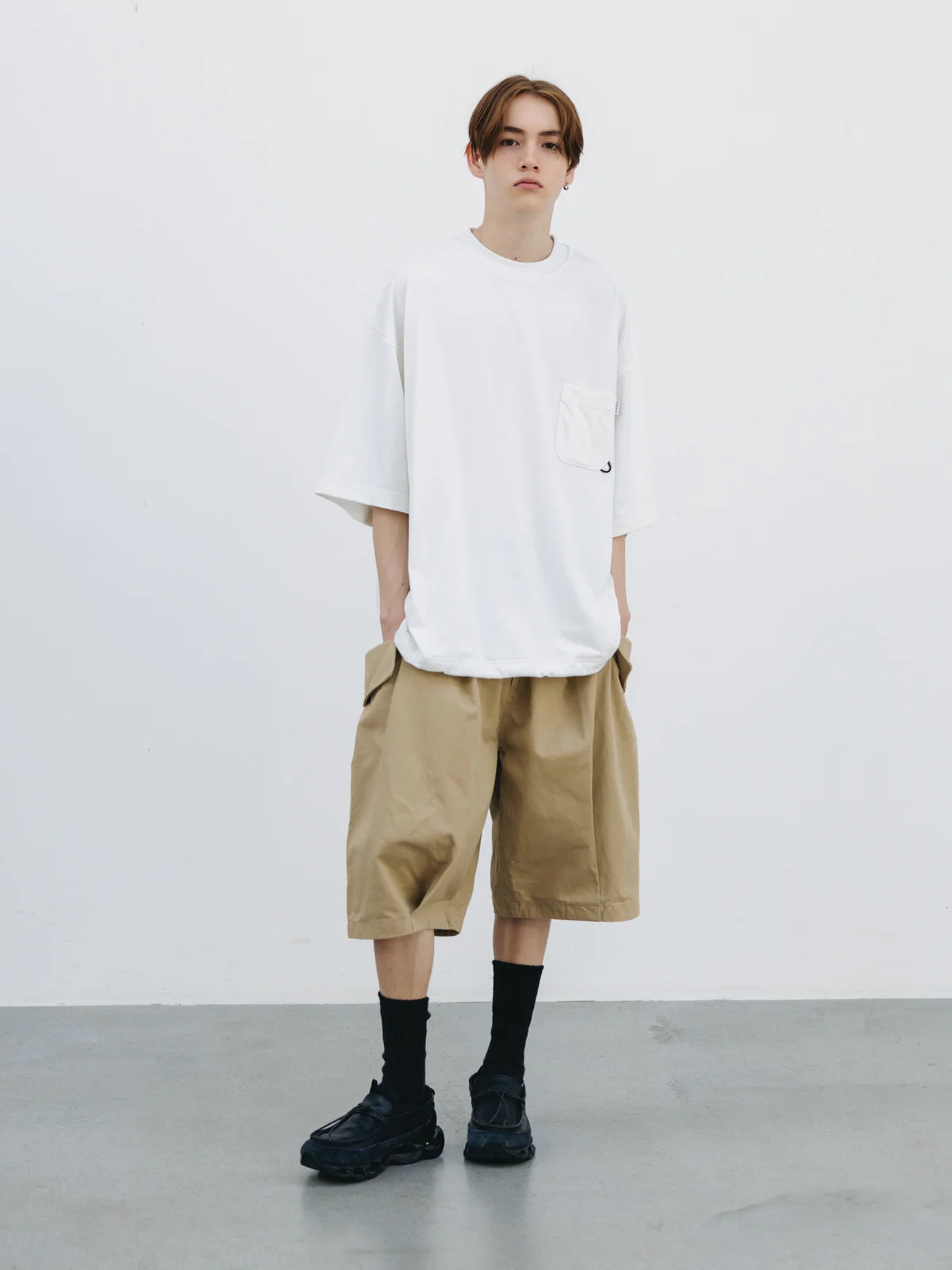 CLESSTE FLAP WIDE BALLOON HALF PANTS