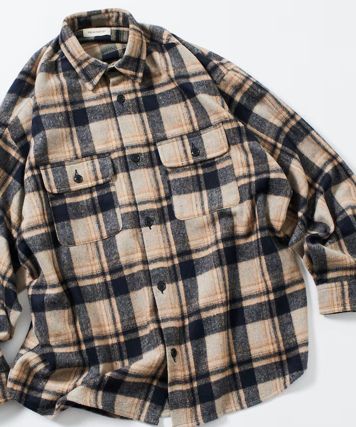 FREAK‘S STORE
Relax Fit Heavy Flannel Check Shirt