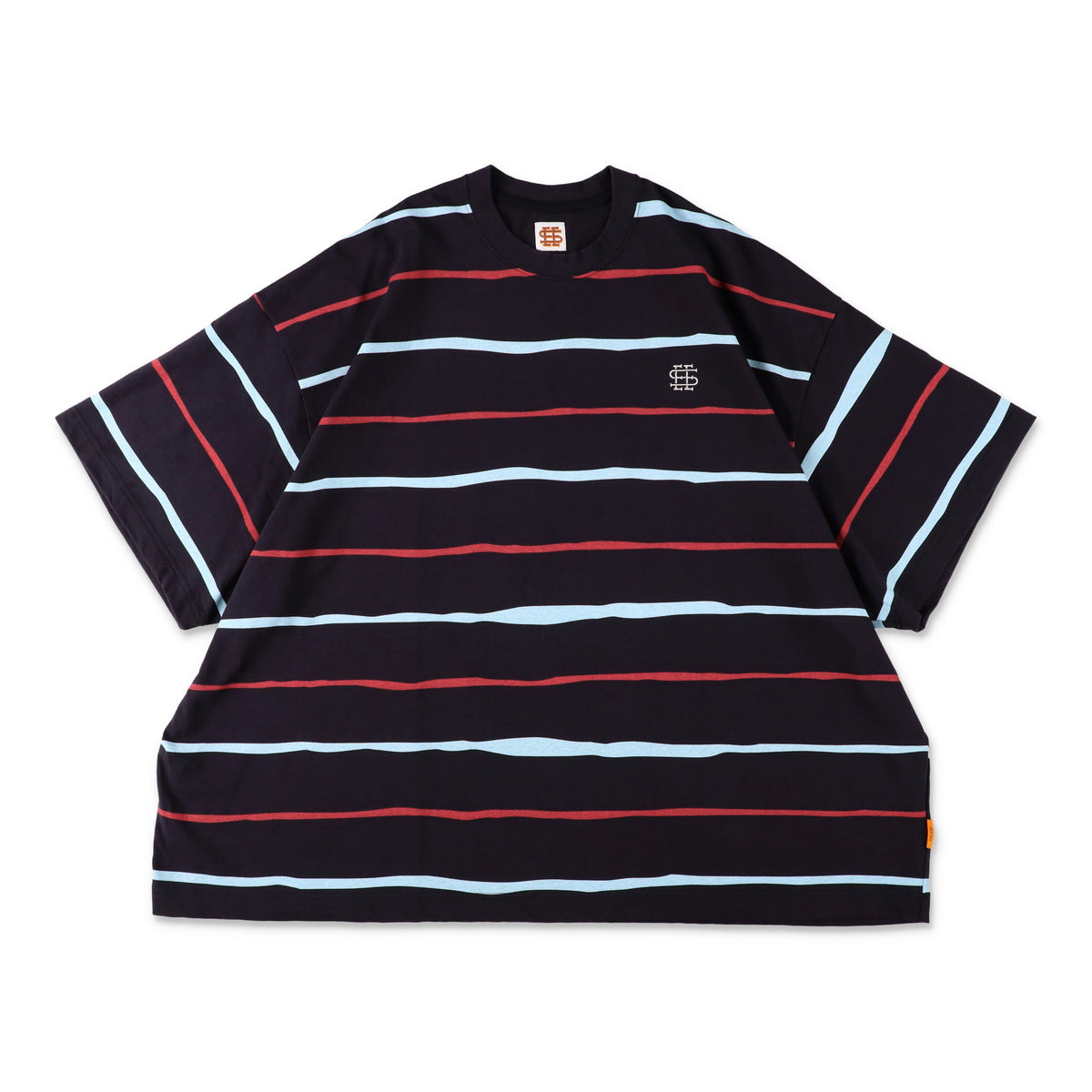 SEE SEE SUPER BIG BORDER SS FLAT TEE