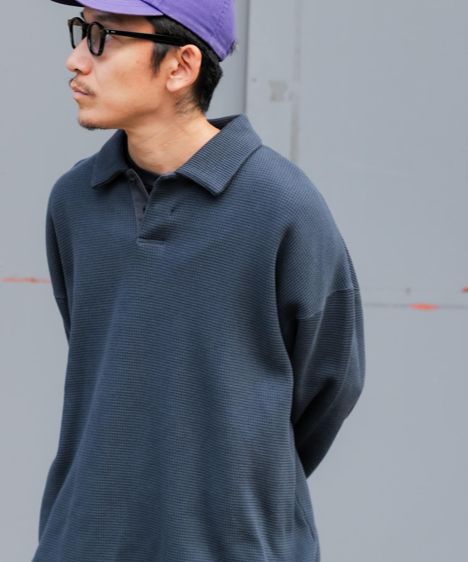 『UR TECH』Wide DAD TECH POLO PULLOVER