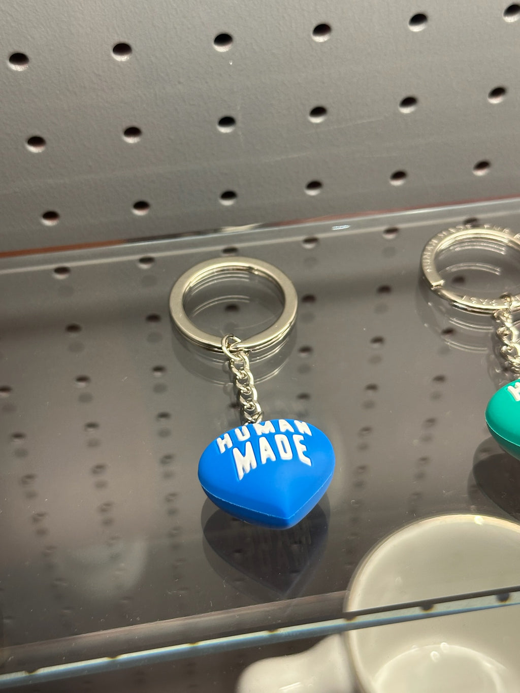 Human Made heart rubber keychain