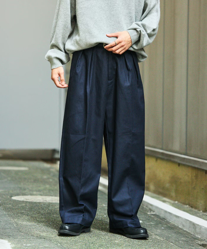 FREAK'S STORE
2-pleat wide straight Slacks
