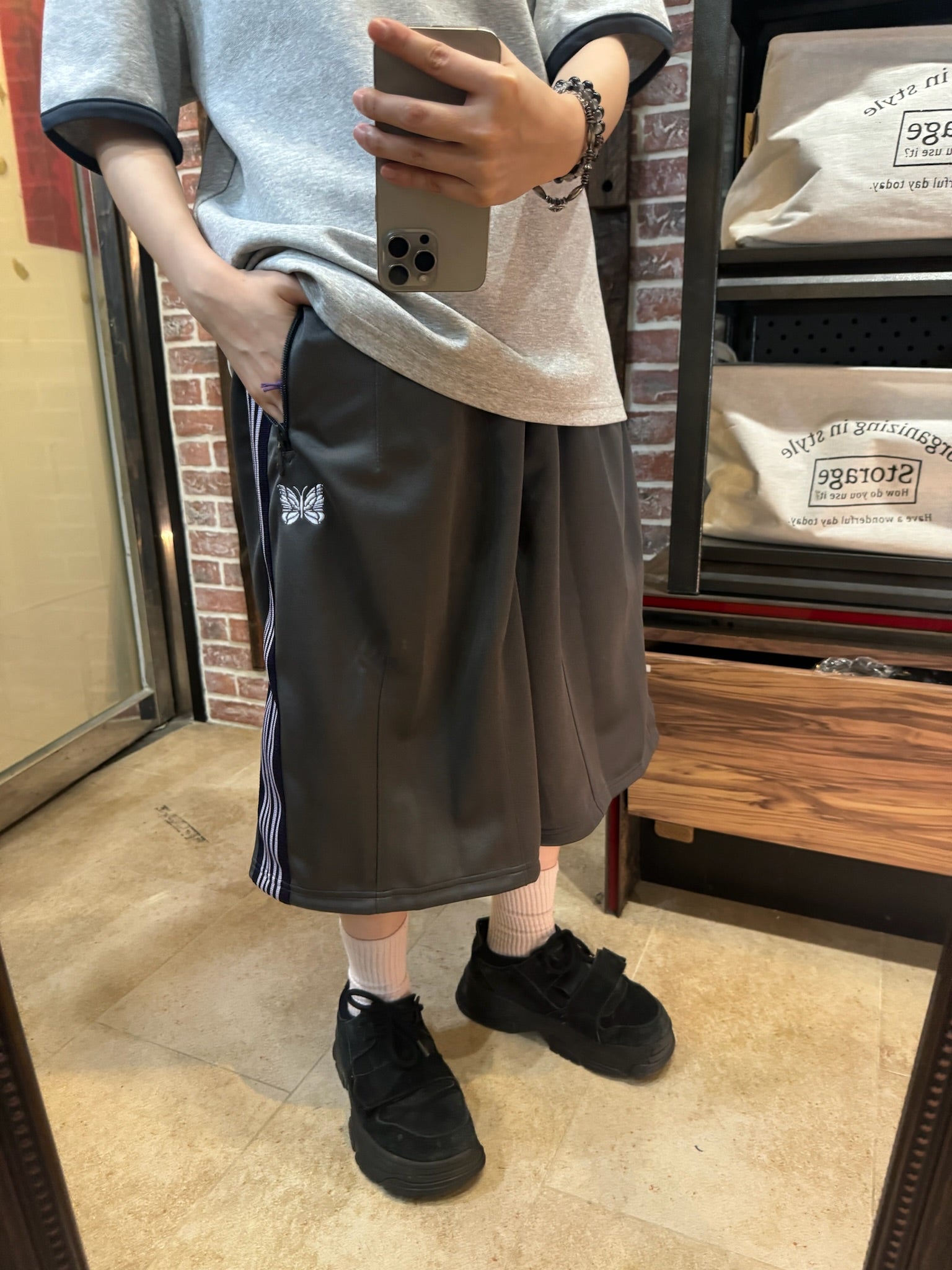 Needles 26ss
別注 Track Short - Poly Smooth
