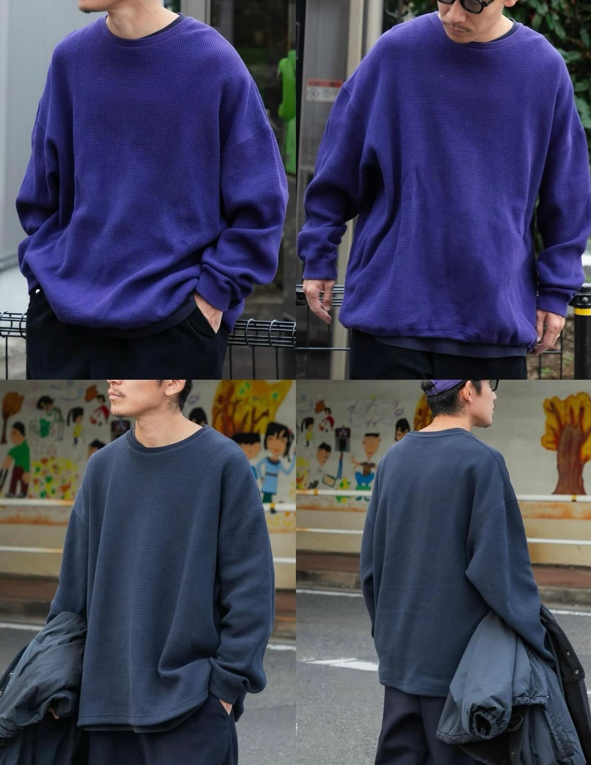 「UR TECH」 Wide Dad TECH CREW PULLOVER
