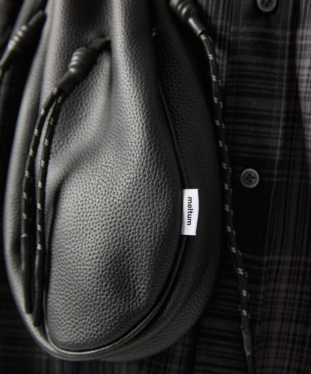 Meltum LEATHER DRAWSTRING BAG