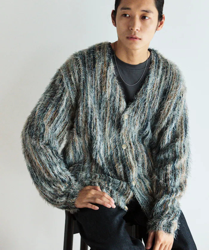 FREAK'S STORE
Relaxed Fit Knit Multi-Striped Cardigan