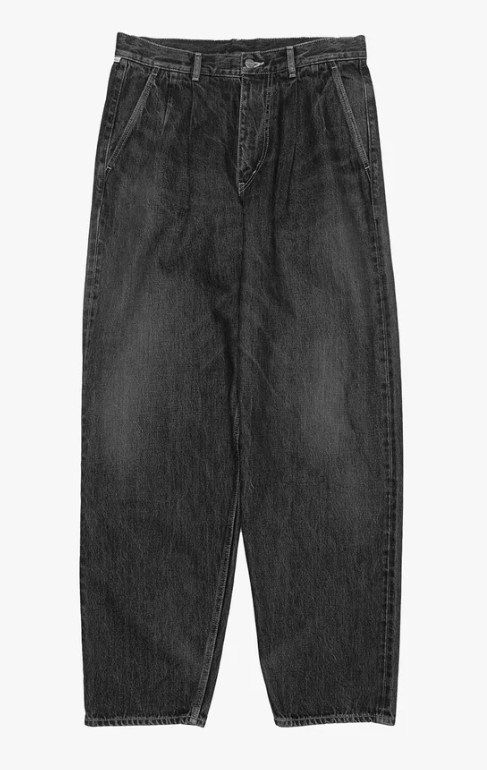 Graphpaper / "Selvage Denim Two Tuck Tapered Pants - LIGHT FADE/DARK FADE"不參加優惠