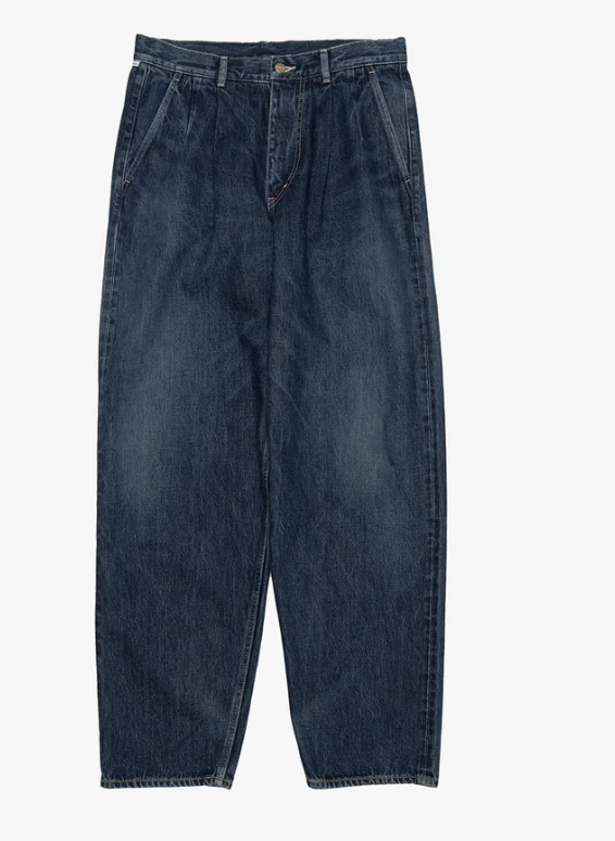 Graphpaper / "Selvage Denim Two Tuck Tapered Pants - LIGHT FADE/DARK FADE"不參加優惠